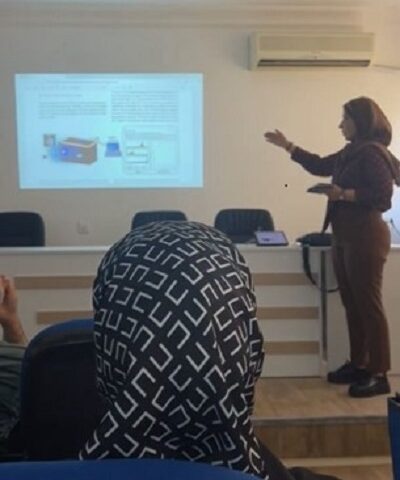 The “Fe-Doped Red Fluorescent Carbon Dots for Caffeine Analysis in Energy Drinks Using a Paper-Based Sensor” seminar, presented by Dr. Hazha