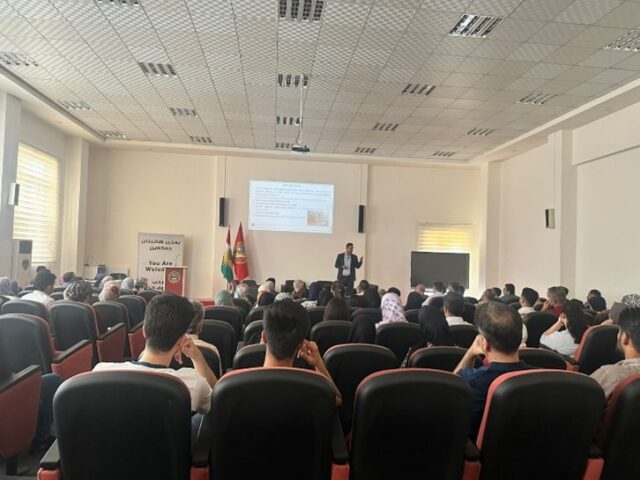 A Seminar in title (Fuel Quality Assessment and Air Monitoring: Investigating links to Carcinogenic Exposure) held by Dr. Sanger Head of Department of Chemistry on May 12, 2025 in workshop & Panel titled as (The future of Cancer: Awareness and Action.