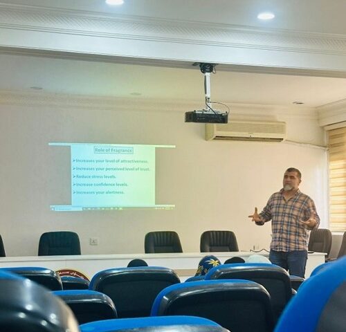 Seminar on Fragrance held by Assistant Lec. Wrya in Department of Chemistry on May 14. 2025